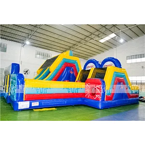 New design high quality outdoor inflatable obstacle course inflatable obstacle bouncing toys for kids