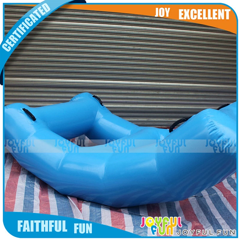 2017 Good Quality Inflatable kid's size See Saw Inflatable bridged chain See Saw model big tube frame saw for sale