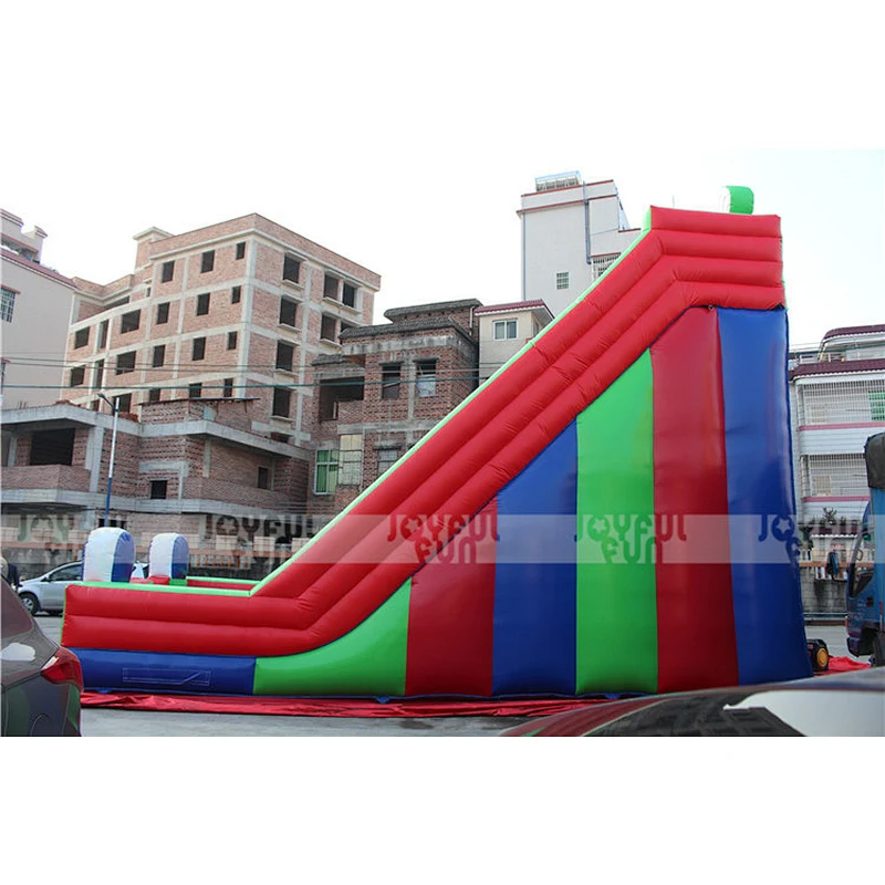 Commercial large inflatable dry slide giant inflatable jumping bouncer game for kids and adults