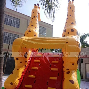 Wholesale Inflatable Giraffe Wet Slides For Rentals