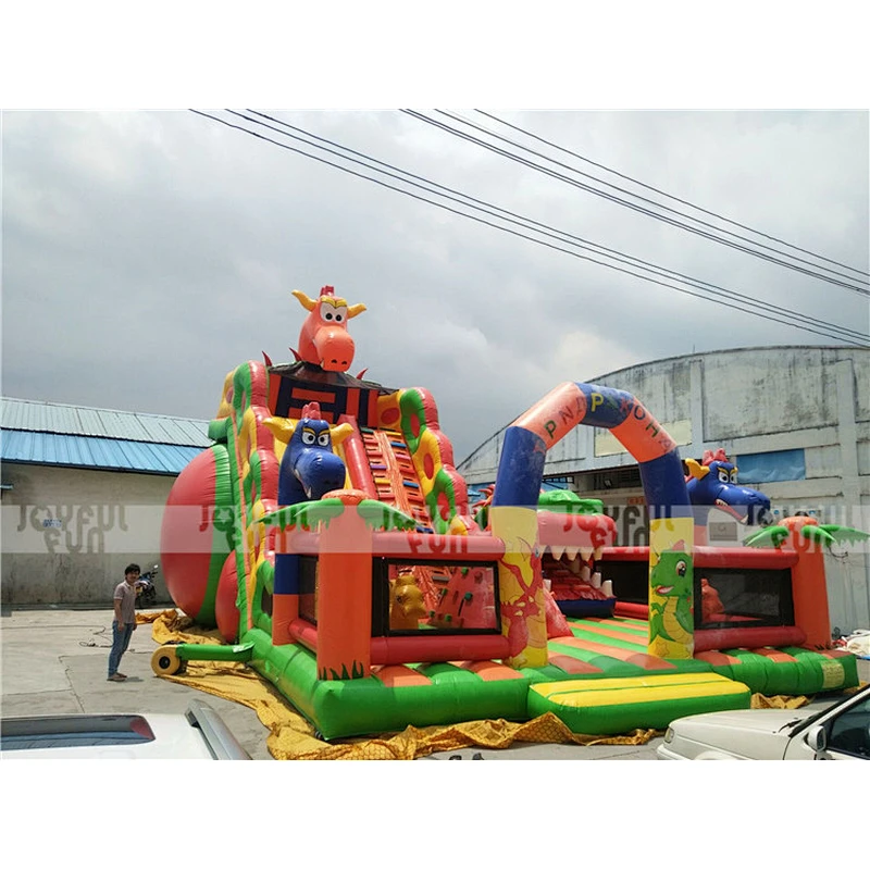 Giant Popular new design inflatable playground funny game inflatable outdoor and indoor playground entertainment park for sale