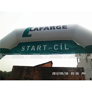 Custom Print Inflatable Race event start archway finish line Plastic march entrance way