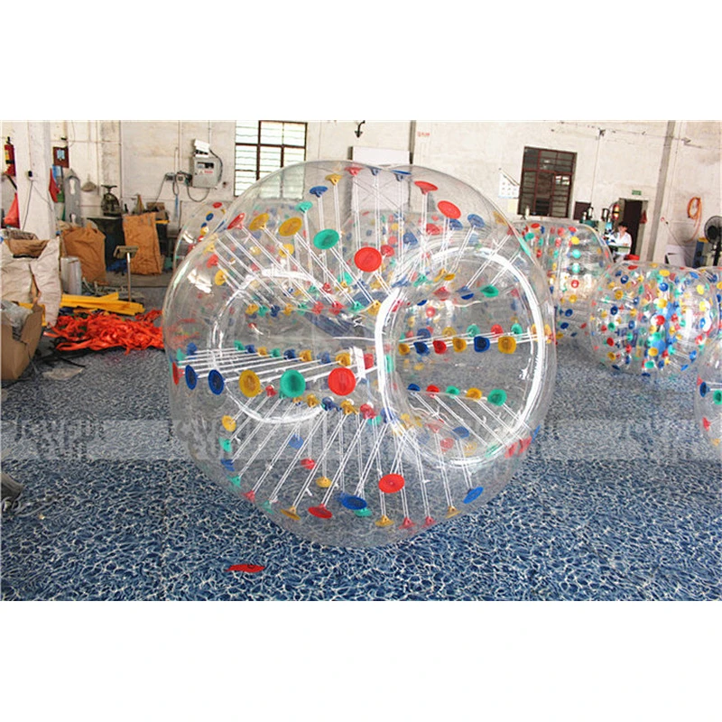 High quality inflatable bumper colorful suckers clear PVC bubble ball