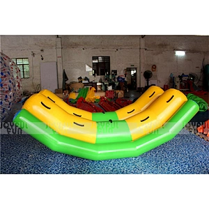 Chinese Factory Inflatable sled See Saw Double Tubes with Handles used in Water for Sale