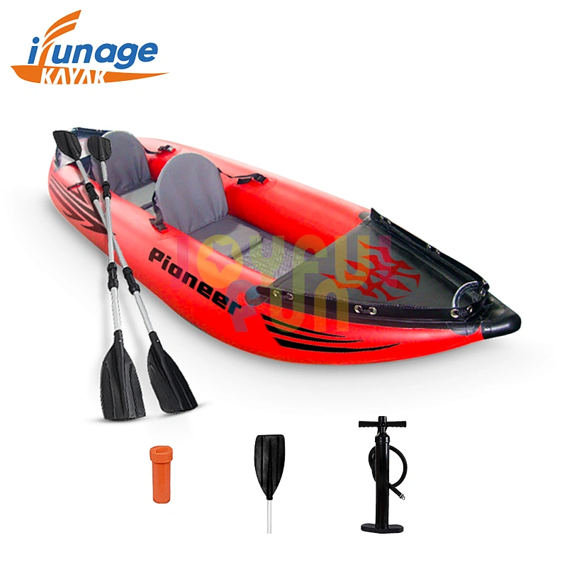 Joyful Fun factory customize single seat fishing inflatable pedal kayak