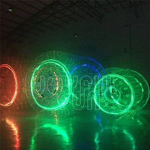 2019 new design cheap price LED inflatable water roller/ inflatable walking roller/ water park toys for sale