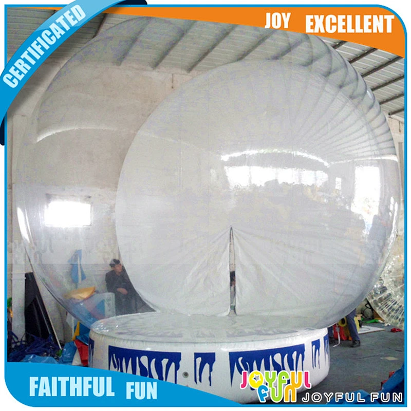 Inflatable Christmas custom snow global snow resin craft for gift Souvenirs indoor snow global for home decoration