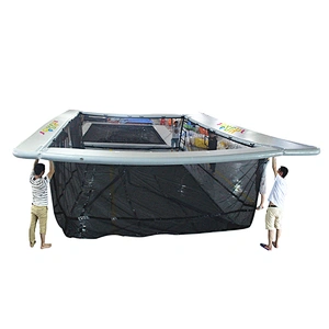 Popular design yacht water inflatable float pool inflatable DWF aqua boat pool for adults