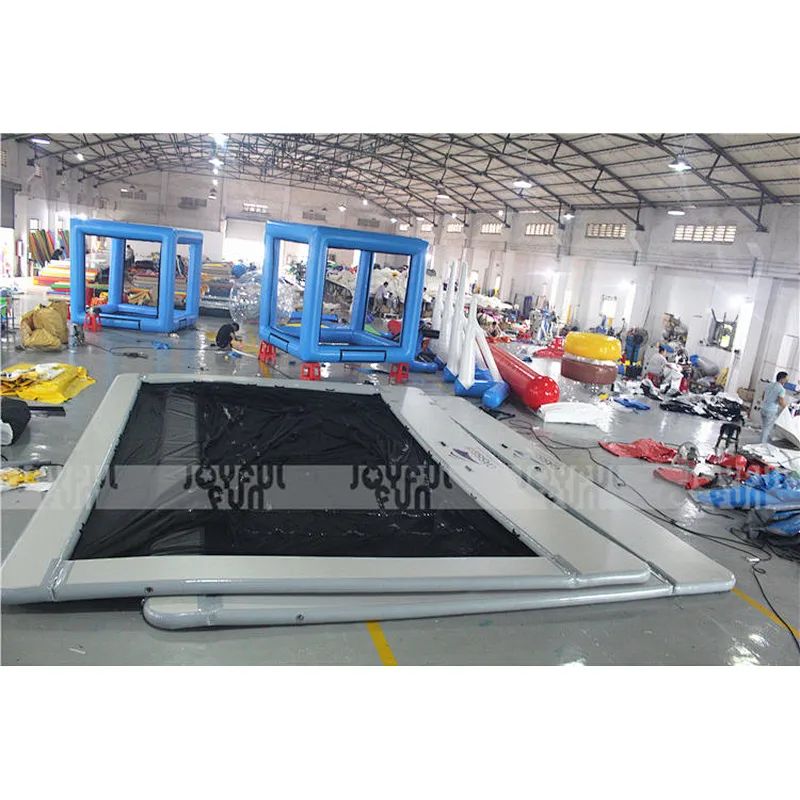 Popular design yacht water inflatable float pool inflatable DWF aqua boat pool for adults