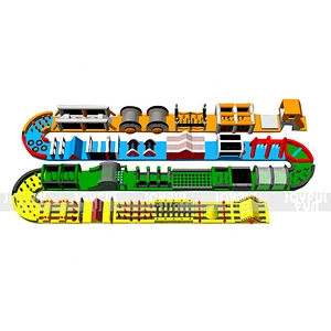 High Quality Customized Biggest Beast Adrenaline Warrior Outdoor Large Inflatable Obstacle Course for Sale