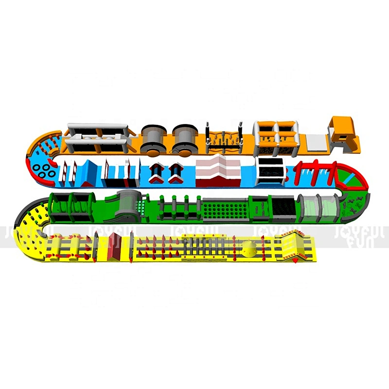 High Quality Customized Biggest Beast Adrenaline Warrior Outdoor Large Inflatable Obstacle Course for Sale