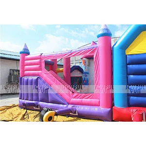 New Jumping Castle Inflatable Bouncer Kids 6 in 1 Inflatable Princess Combo