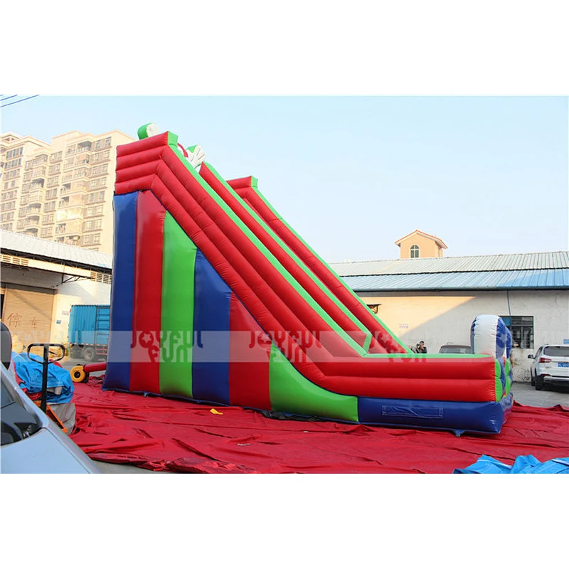 Commercial large inflatable dry slide giant inflatable jumping bouncer game for kids and adults