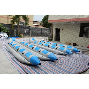 Factory Price Inflatable Banana Boat 10 Seats Double Tube Giant Inflatable Banana Boat for Adult