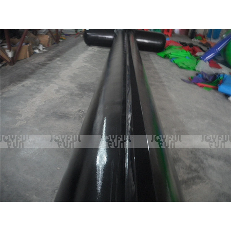 7 m Customized color good plastic Inflatable ball frame black inflatable outdoor soccer frame for adult