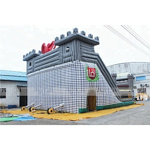 Popular Inflatable Castle Children Outdoor Playground with Big Slide