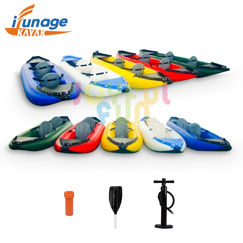Joyful Fun folding kayak fishing boating outdoor 2 person boat inflatable kayak