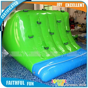 China outdoor pool pvc inflatable floating water slide for sales