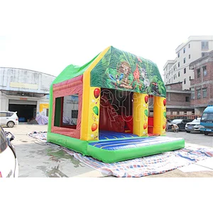 Joyful Fun High Quality Jungle Bouncer Outdoor Inflatable Bouncer House for Sale