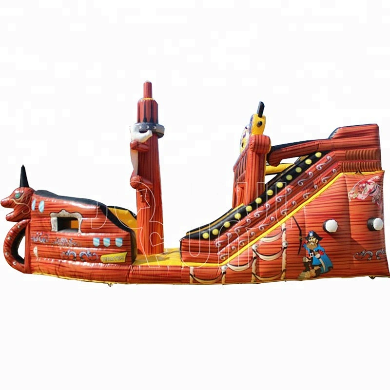 China factory classic Pirate Ship inflatable slide playground inflatable jumping game for sale