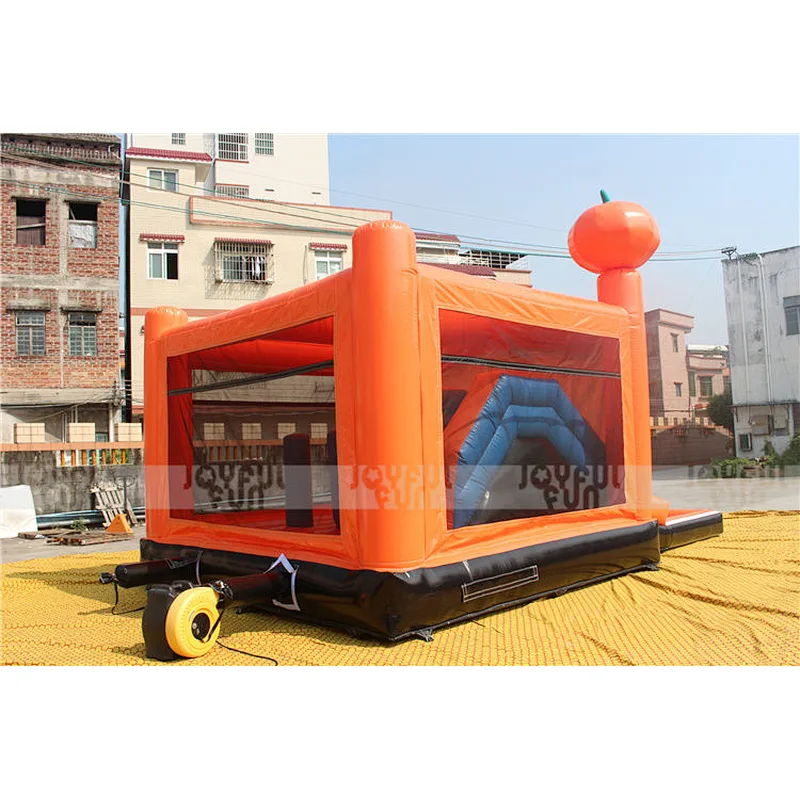 2020 PVC material factory price high quality Pumpkin Theme Inflatable Bouncer Combo Castle Jumping