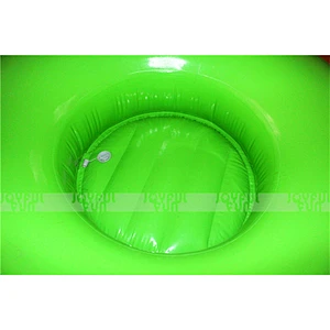 Customized color inflatable water floating wresting with drag string pvc kids swim ring for sale