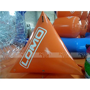 Cheap inflatable paintball air field triangle obstacle inflatable funny game for kids and adults