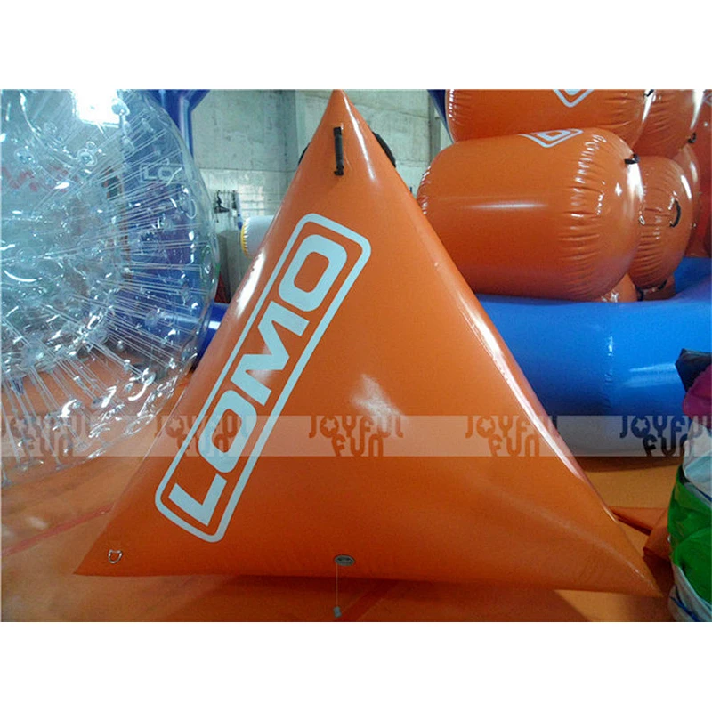 Cheap inflatable paintball air field triangle obstacle inflatable funny game for kids and adults