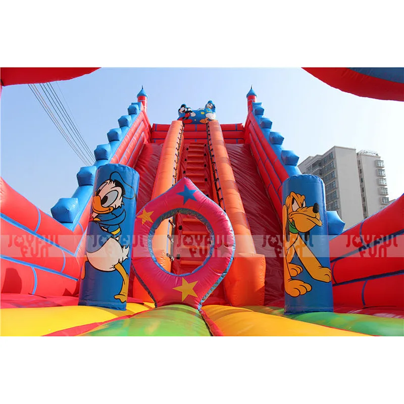 Factory Custom Top Quality 2 Slides Inflatable double Slide for Sale