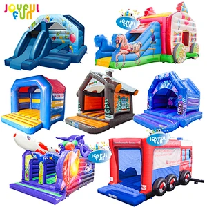 Child's fairy tale theme princess carriage commercial combo jumping bouncy inflatable castle for kids