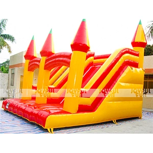 Commercial top quality inflatable dry slide bouncer game inflatable jumping game and toy for sale
