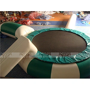 Top grade quality factory price inflatable floating trampoline water game inflatable jumping toy for sale