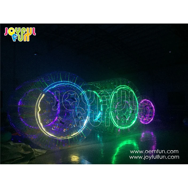 Factory Direct LED and Reflective Roller Outdoor Used Commercial Inflatable Water Roller for Sale