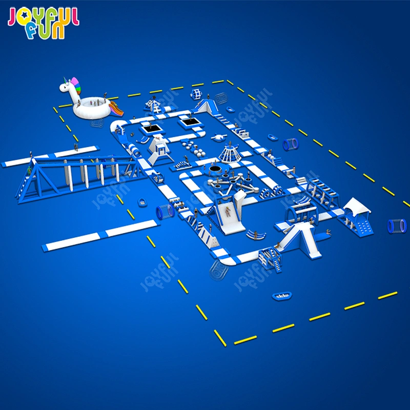 Custom Small Inflatable Water Park Double Slides For Kids