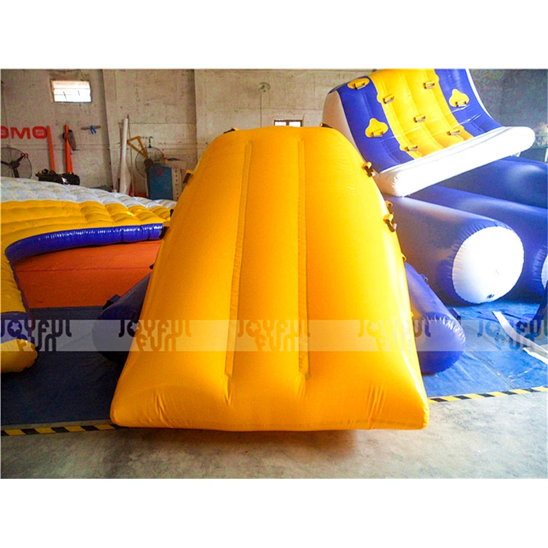 Commercial new design inflatable floating climb water slide inflatable wet slide for sale