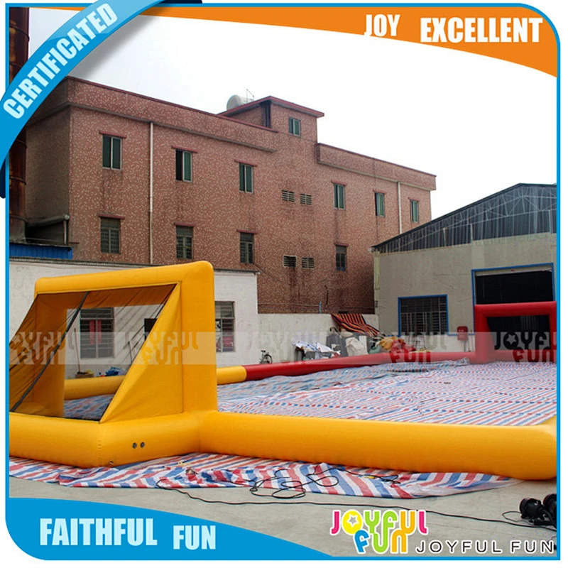 Customized color inflatable soccer field in high quality factory good quality football field for sale