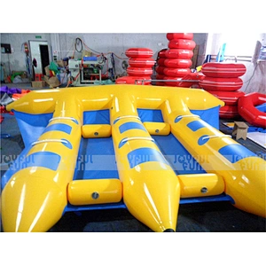 Popular water game inflatable fly fish tube towable inflatable banana boat
