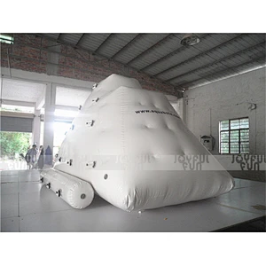 High quality giant water park equipment climbing inflatable iceberg slide inflatable water game for amusement park