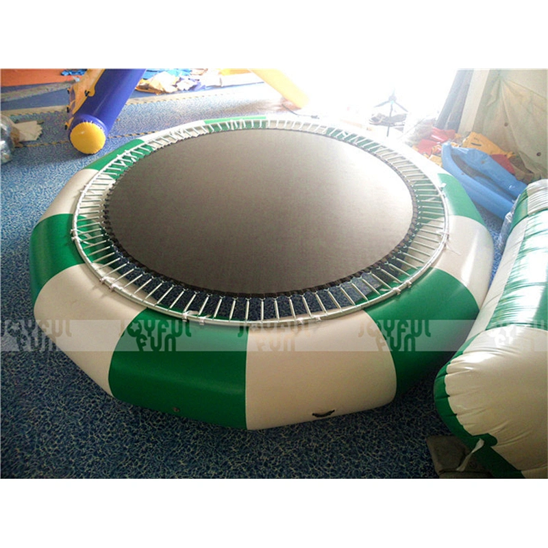 Top grade quality factory price inflatable floating trampoline water game inflatable jumping toy for sale
