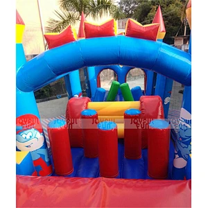 Whole sale Dry inflatable obstacle course inflatable climbing game bouncy slide amusement park toys