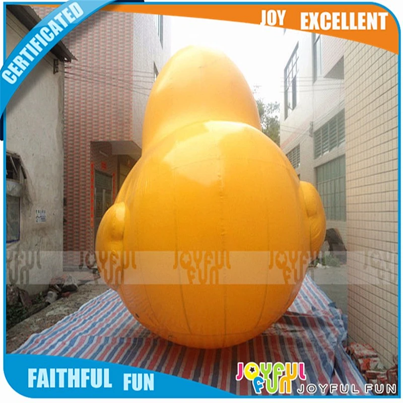 Chinese supplier inflatable advertising big yellow rubber duck of stuffed animal