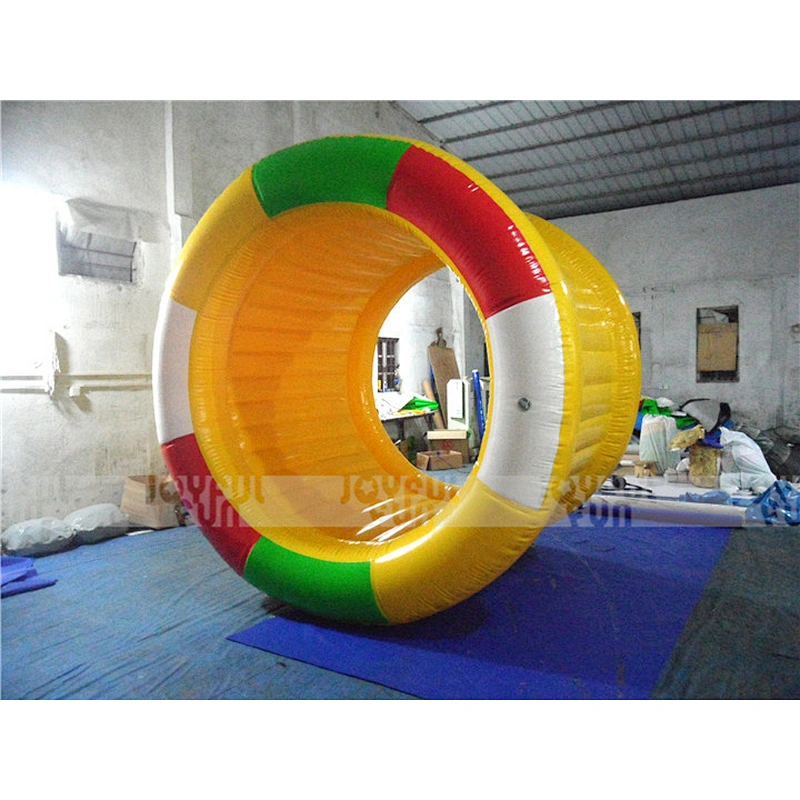 Funny plastic inflatable jumbo floating water pool ball / walk on water pvc bubble roller