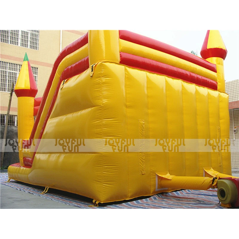 China new design 2017 high quality gym equipment outdoor giant castle inflatable slides for sale