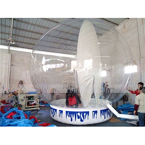 Inflatable Christmas custom snow global snow resin craft for gift Souvenirs indoor snow global for home decoration