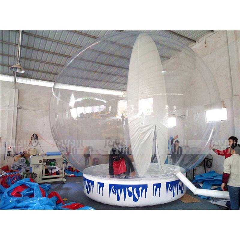 Inflatable Christmas custom snow global snow resin craft for gift Souvenirs indoor snow global for home decoration