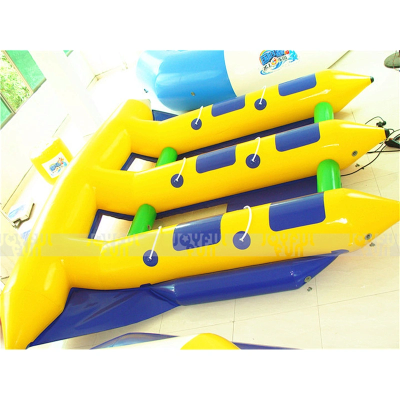 High quality factory price inflatable fish towable banana boat crazy floating game for sale