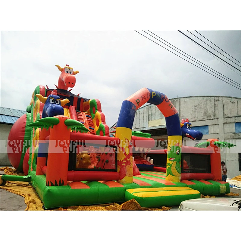 Giant Popular new design inflatable playground funny game inflatable outdoor and indoor playground entertainment park for sale