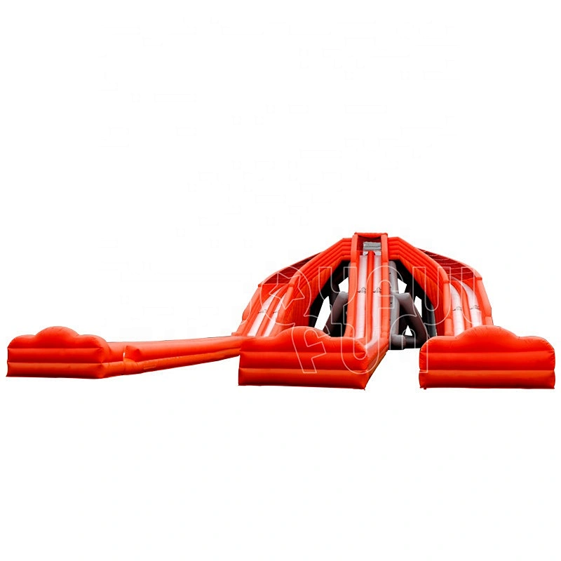 Wholesale Factory Price Triple Slide Six Lanes Outdoor Used Commercial Large Hippo Inflatable Water Slide for Adult