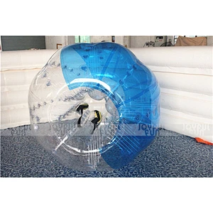 Stitching color hot sale inflatable bumper PVC bubble game ball outdoor game ball