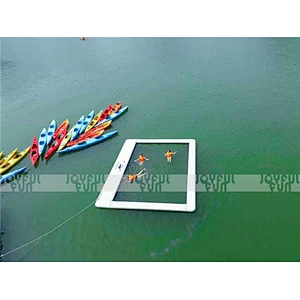 Popular design yacht water inflatable float pool inflatable DWF aqua boat pool for adults